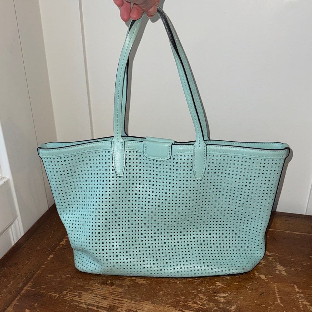 Gianni Chiarini tote bag made from perforated leather.